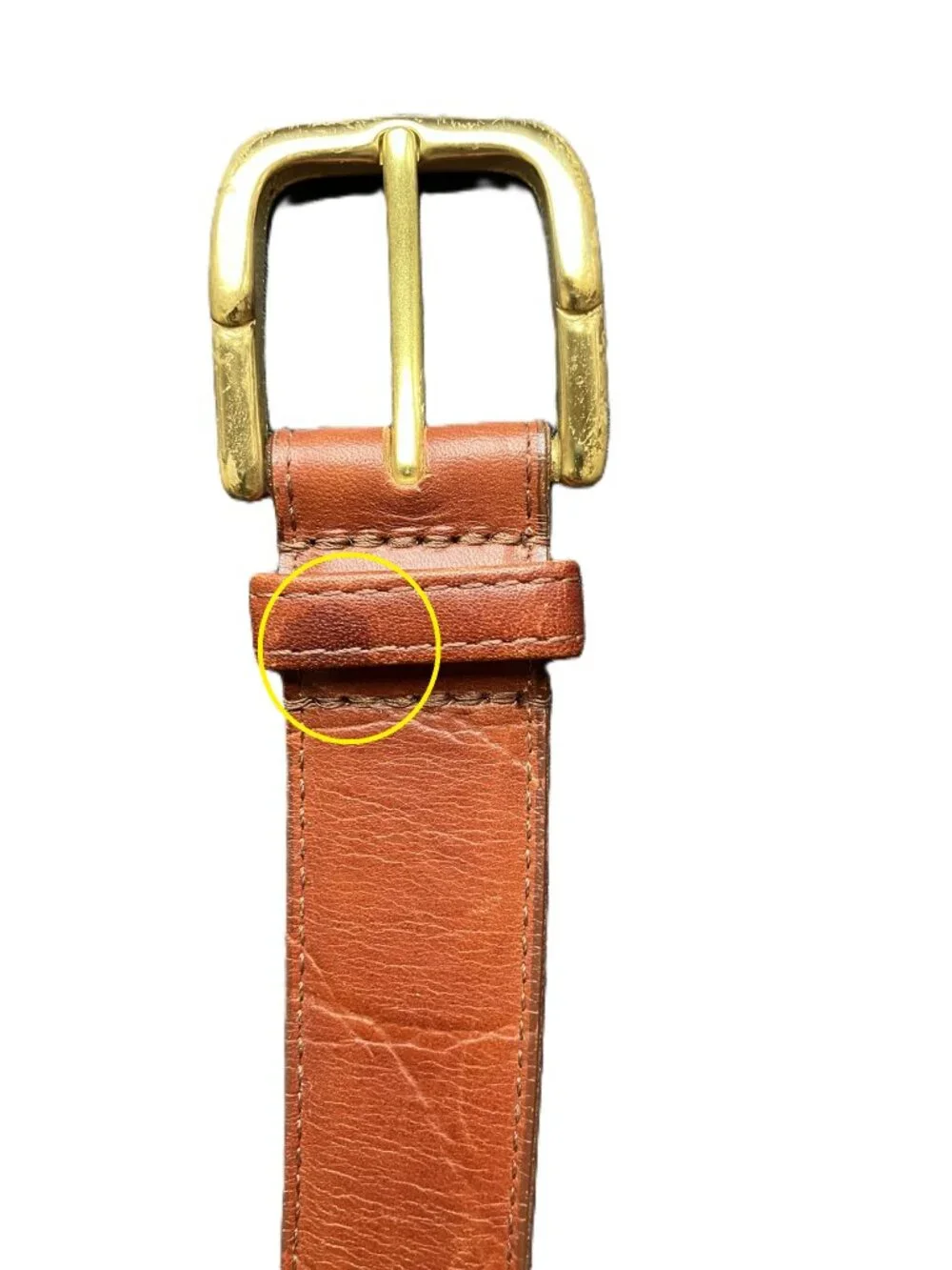 Cartoni Genuine Leather Belt Solid Brass Buckle Brown 36 Made in South Africa